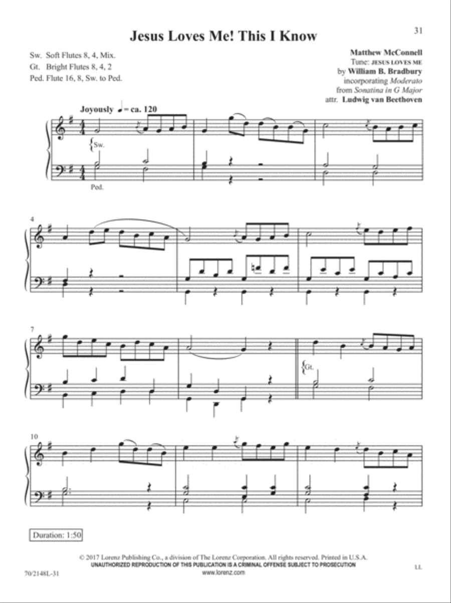 Easy Organ Library, Vol. 64 Organ Solo scores gallery preview page 12
