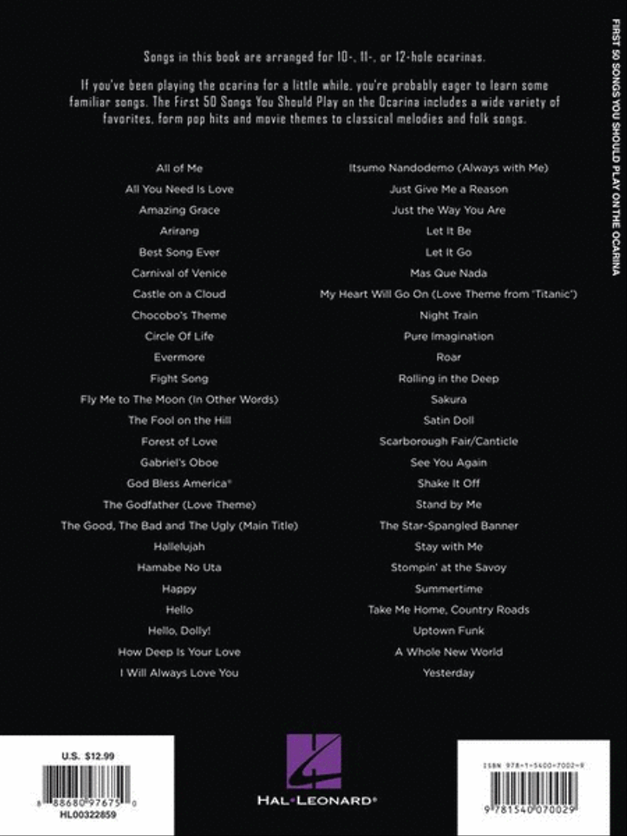 First 50 Songs You Should Play On Ocarina ocarina scores gallery preview page 7