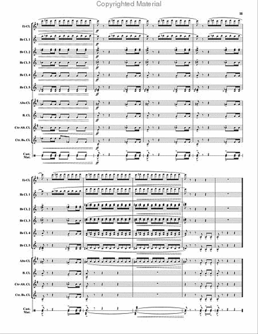 Fandango Clarinet Choir scores gallery preview page 4