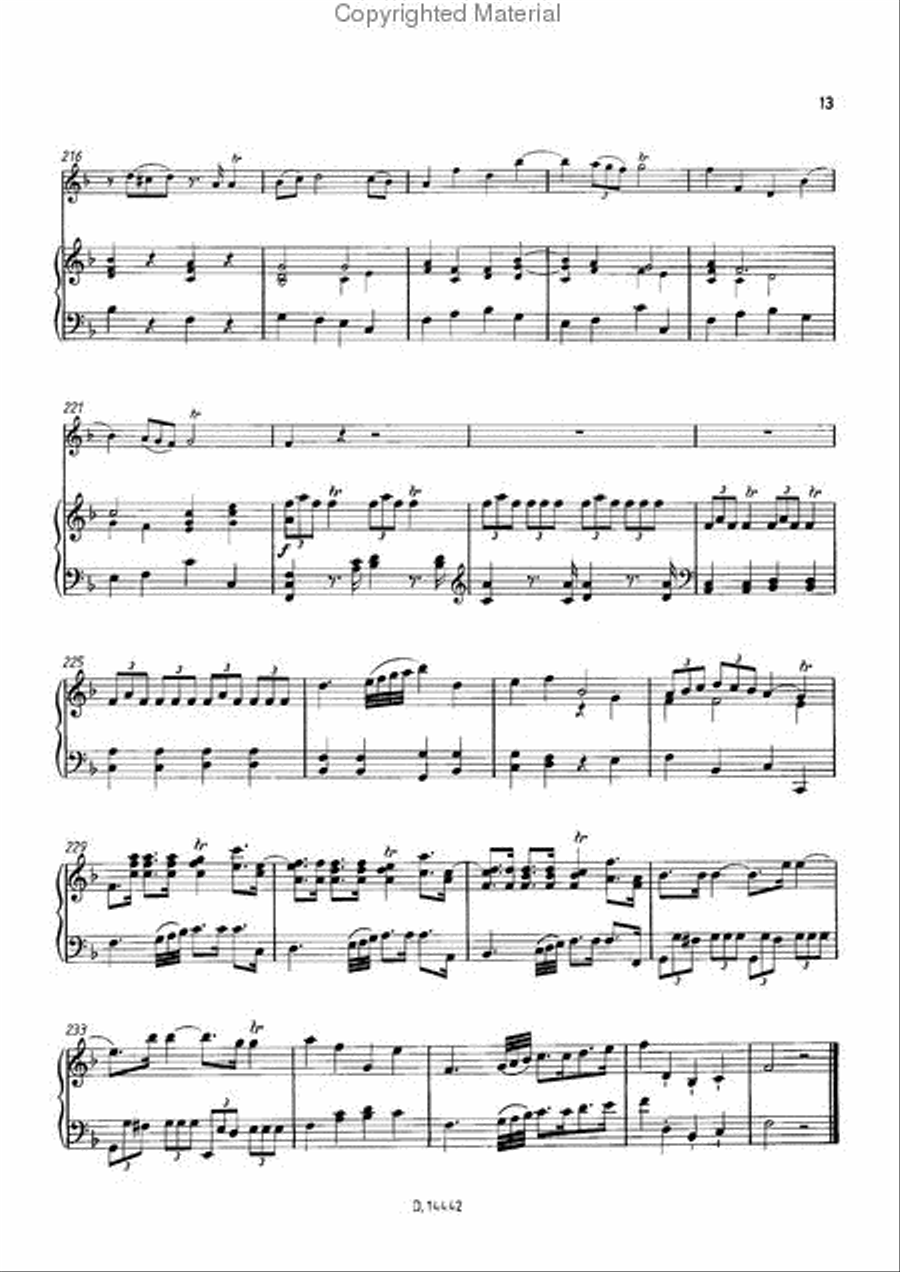 Concerto F-Dur Concerto F-Dur School and Community scores gallery preview page 14