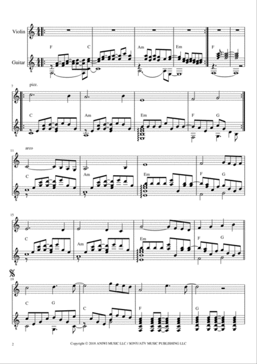 Antes De Las Seis String Duet scores gallery preview page 2