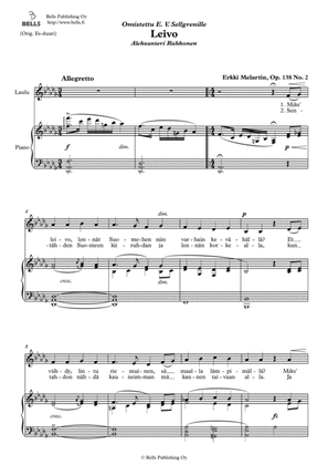 Leivo, Op. 138 No. 2 (D-flat Major)