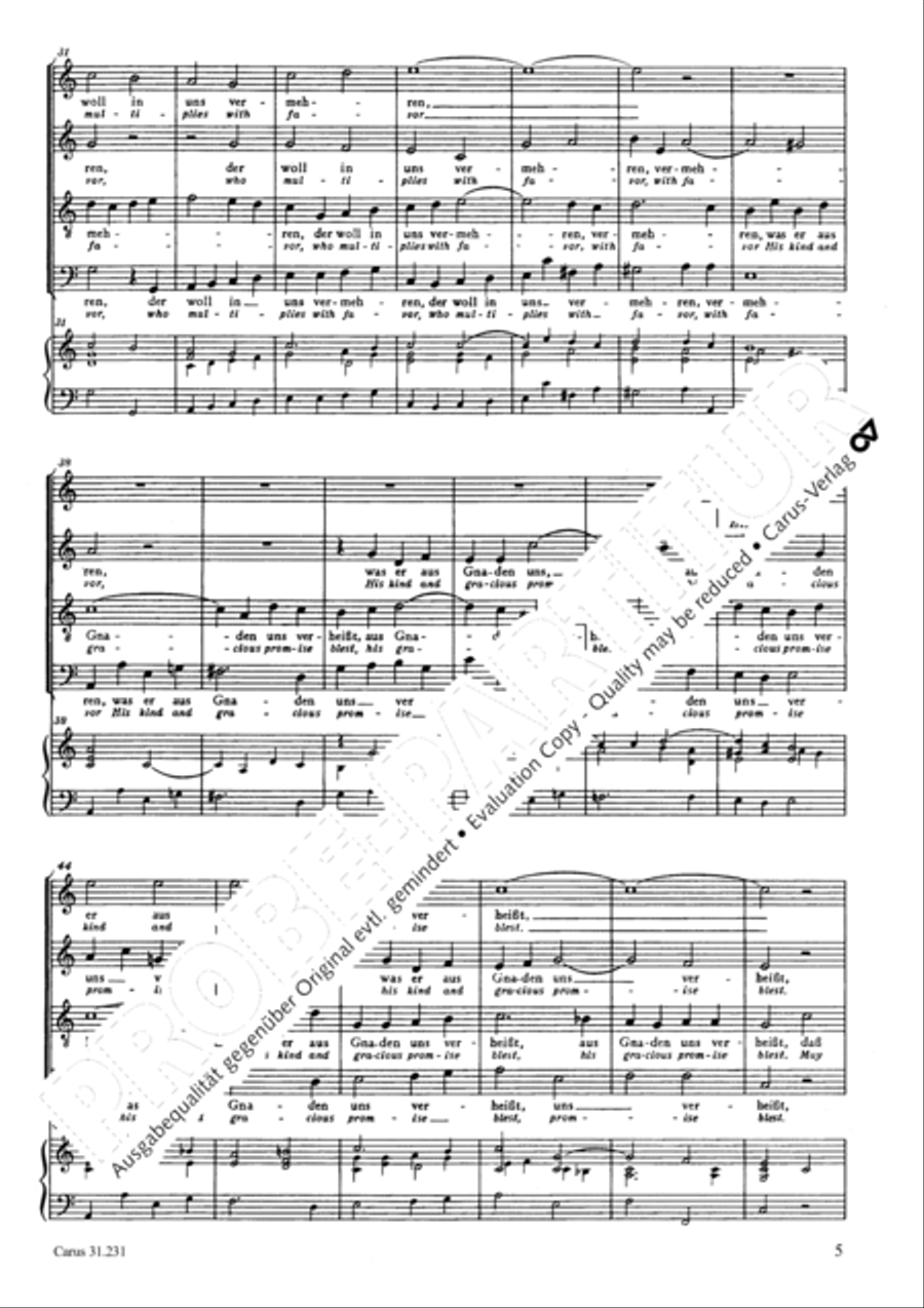 Give glory, praise and honor 4-Part scores gallery preview page 6