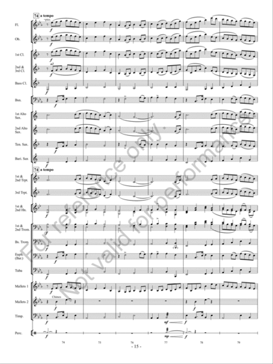 The Meeting Place Concert Band scores gallery preview page 16