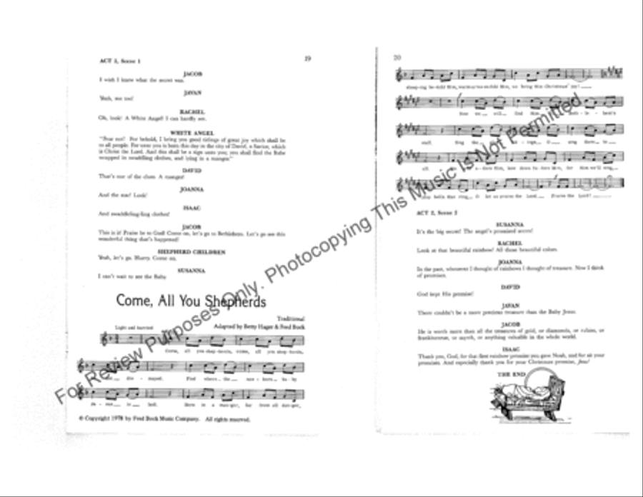 God's Rainbow Promises of Christmas Children's Choir scores gallery preview page 11