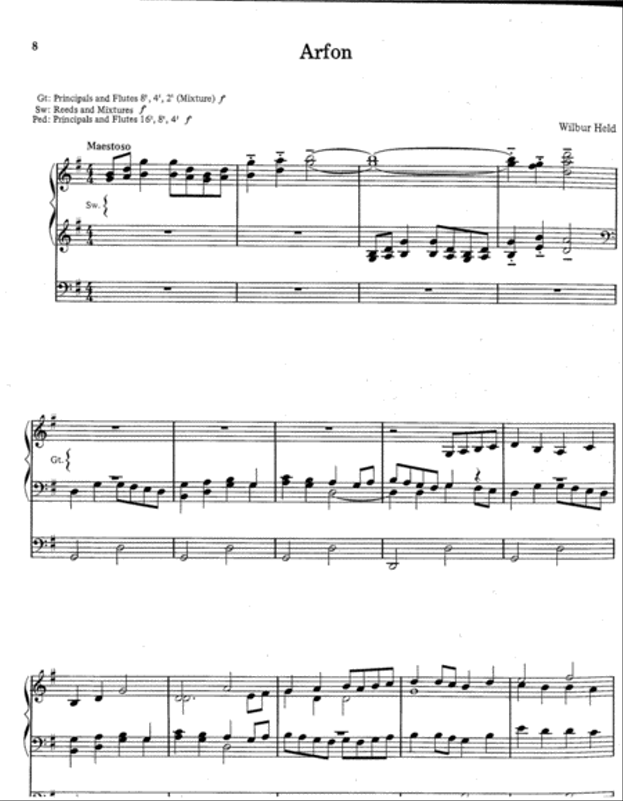 Those Wonderful Welsh, Set 1 Organ scores gallery preview page 4