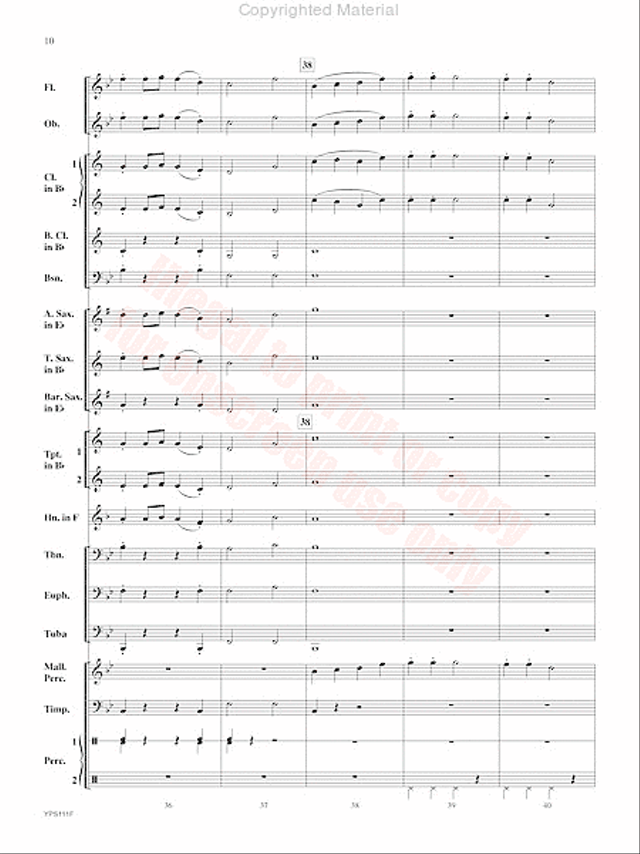 Swingin' Santa Concert Band scores gallery preview page 11