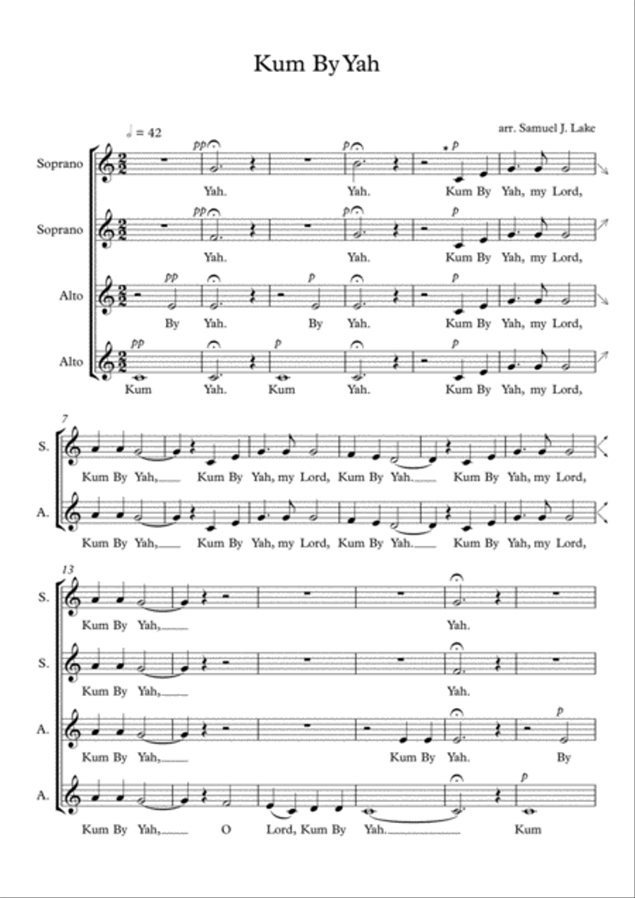 3 African American Spirituals - SSAA SSAA scores gallery preview page 2