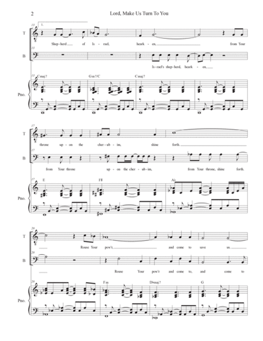 Lord, Make Us Turn To You (Duet for Tenor and Bass Solo) image number null
