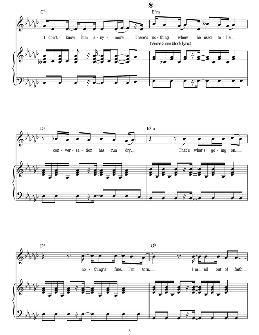 Torn Piano, Vocal scores gallery preview page 3