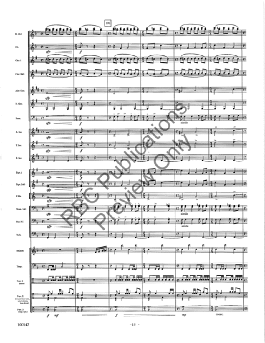 Rivers Rivers Concert Band scores gallery preview page 21