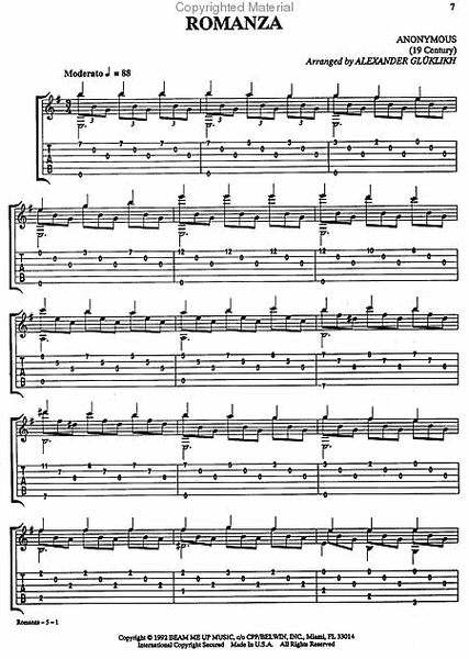 Classical Collection For Guitar Tab image number null