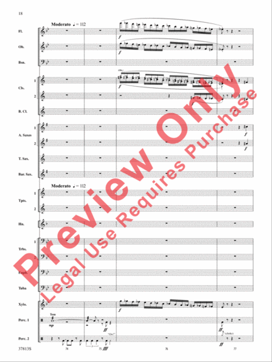Ants in My Pants Concert Band scores gallery preview page 18