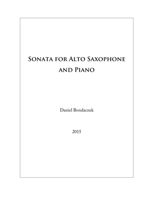 Book cover for Sonata for Alto Saxophone and Piano