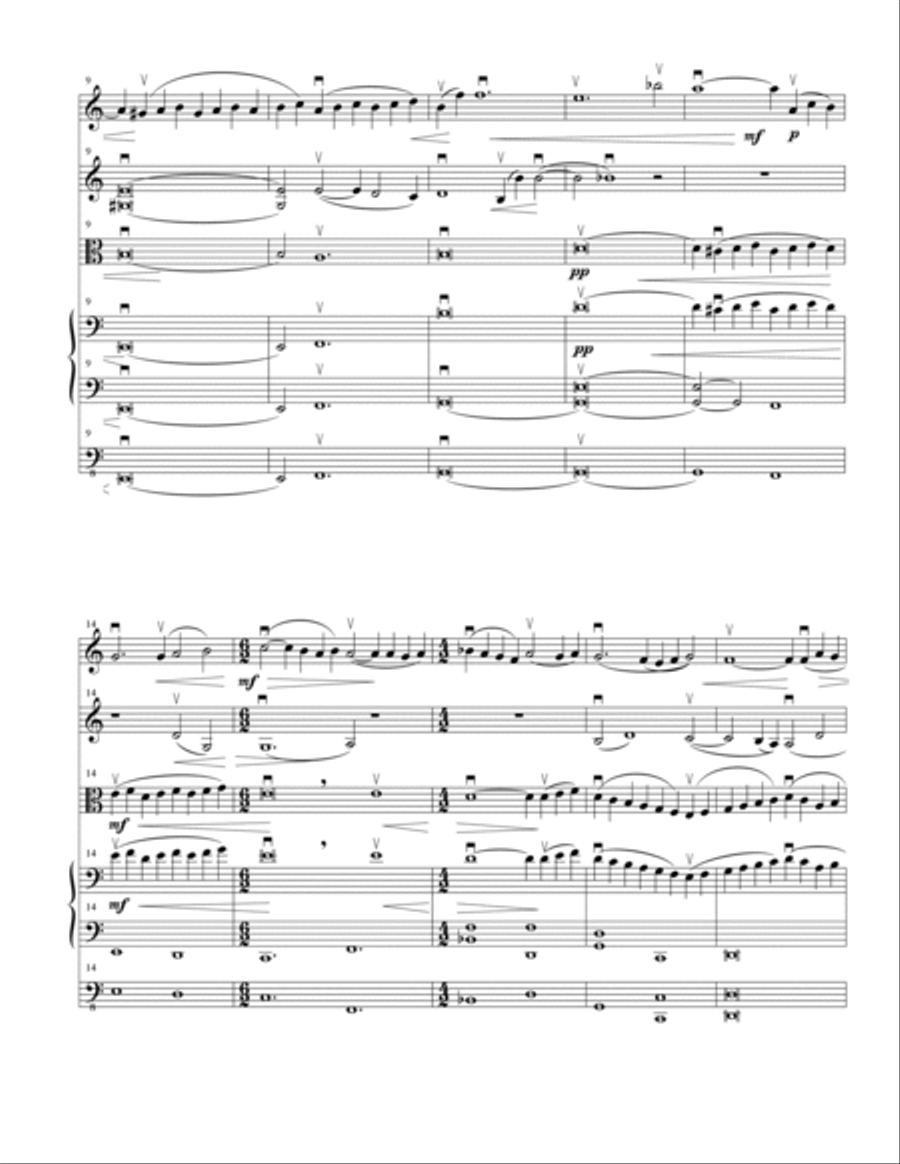 Adagio for Strings Chamber Music scores gallery preview page 2