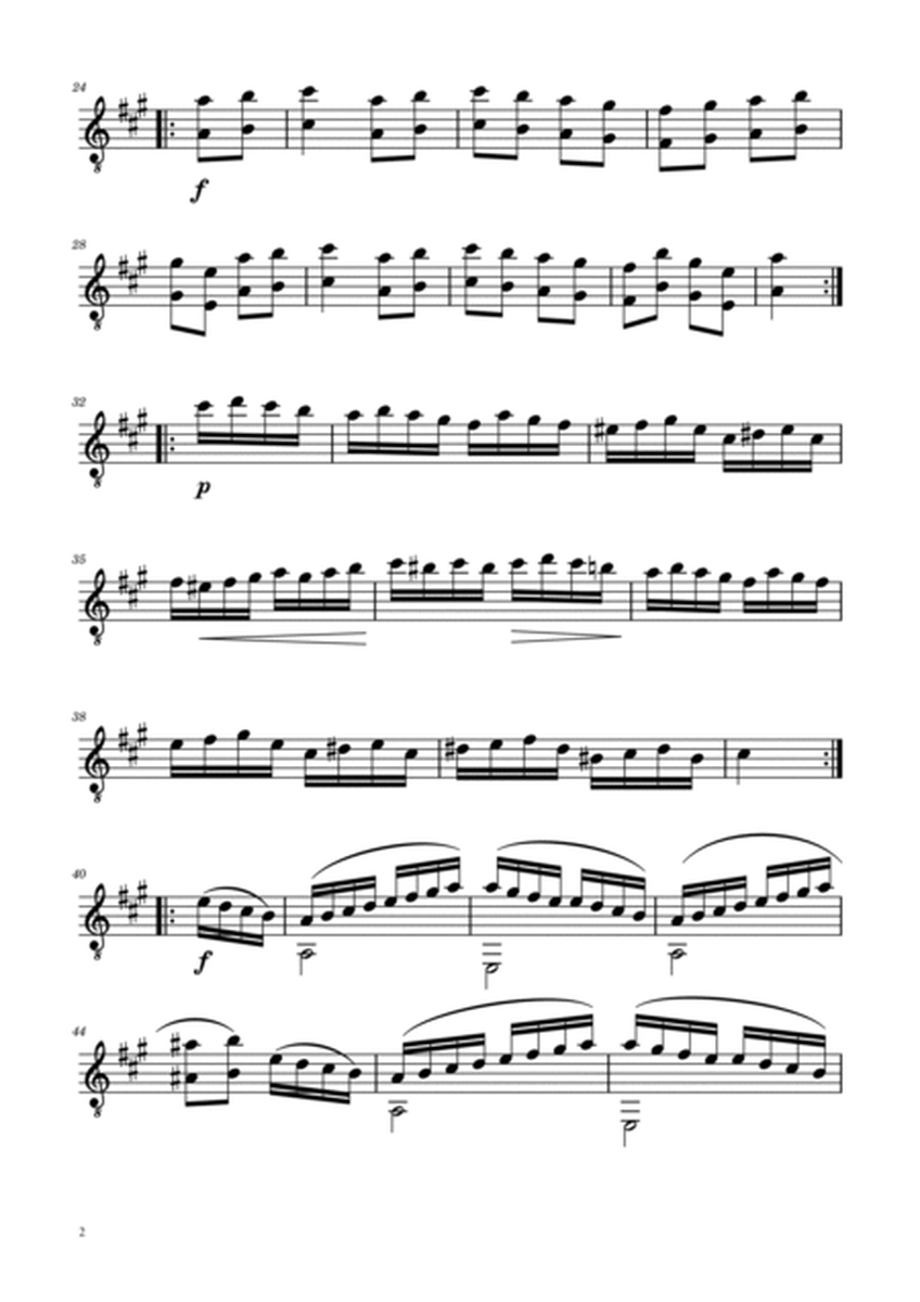 Mozart K. 331 for Guitar (Turkish March) image number null
