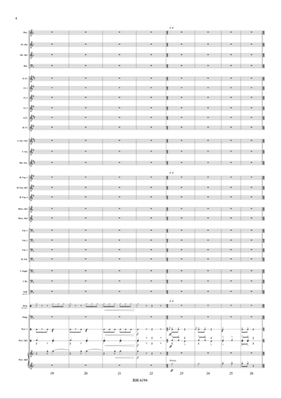 Circus Town Parade March for Wind Band Concert Band scores gallery preview page 5