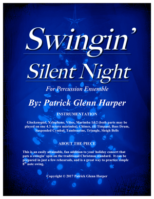 Book cover for Swingin' Silent Night - for Percussion Ensemble