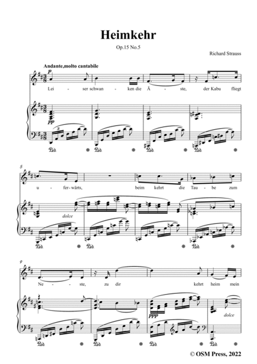 Richard Strauss-Heimkehr,in D Major image number null