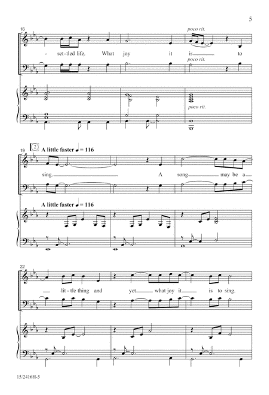 And So I Sing 4-Part scores gallery preview page 5