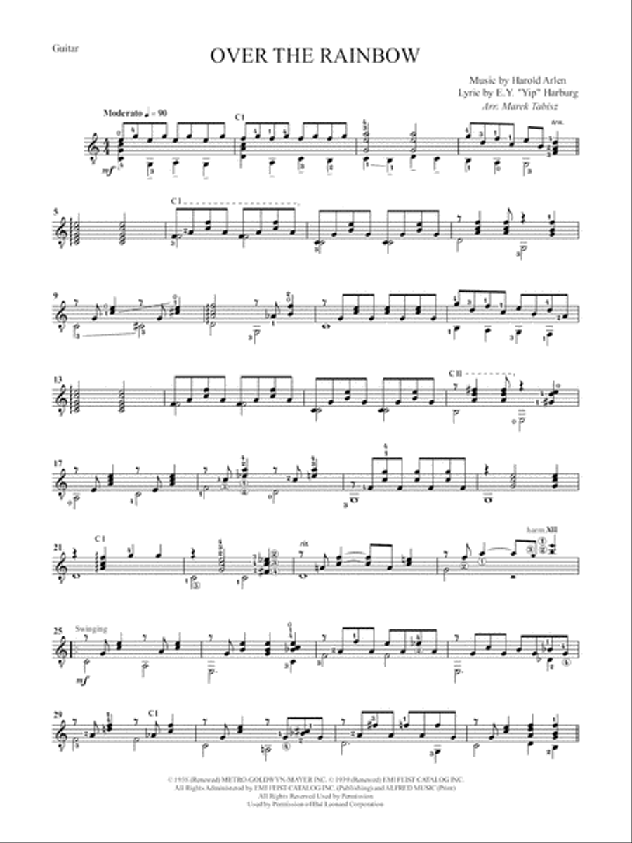 Over The Rainbow Small Ensemble scores gallery preview page 5