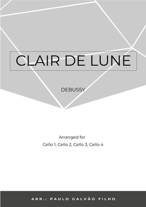 Book cover for CLAIR DE LUNE - CELLO QUARTET