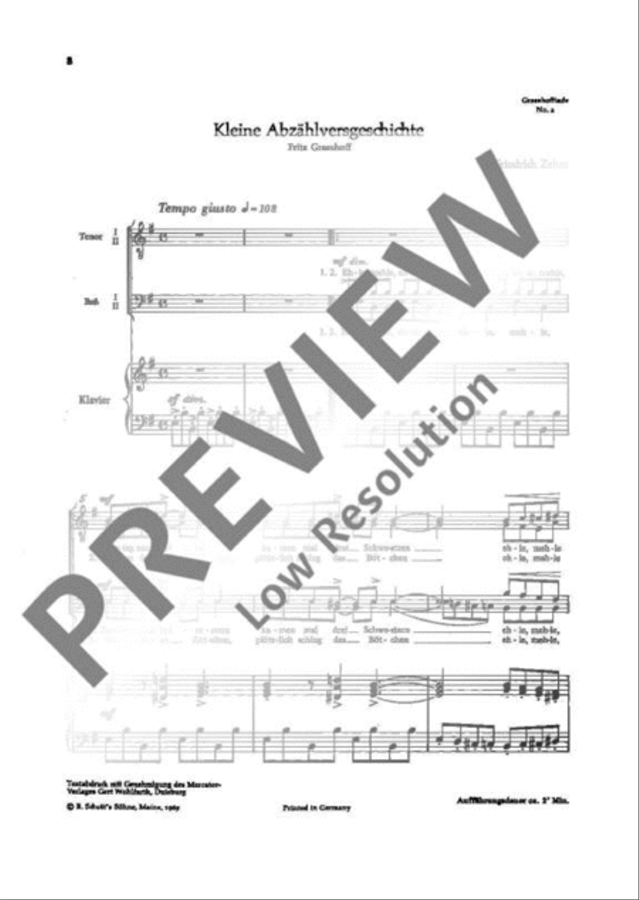 Grasshoffiade TTBB scores gallery preview page 9