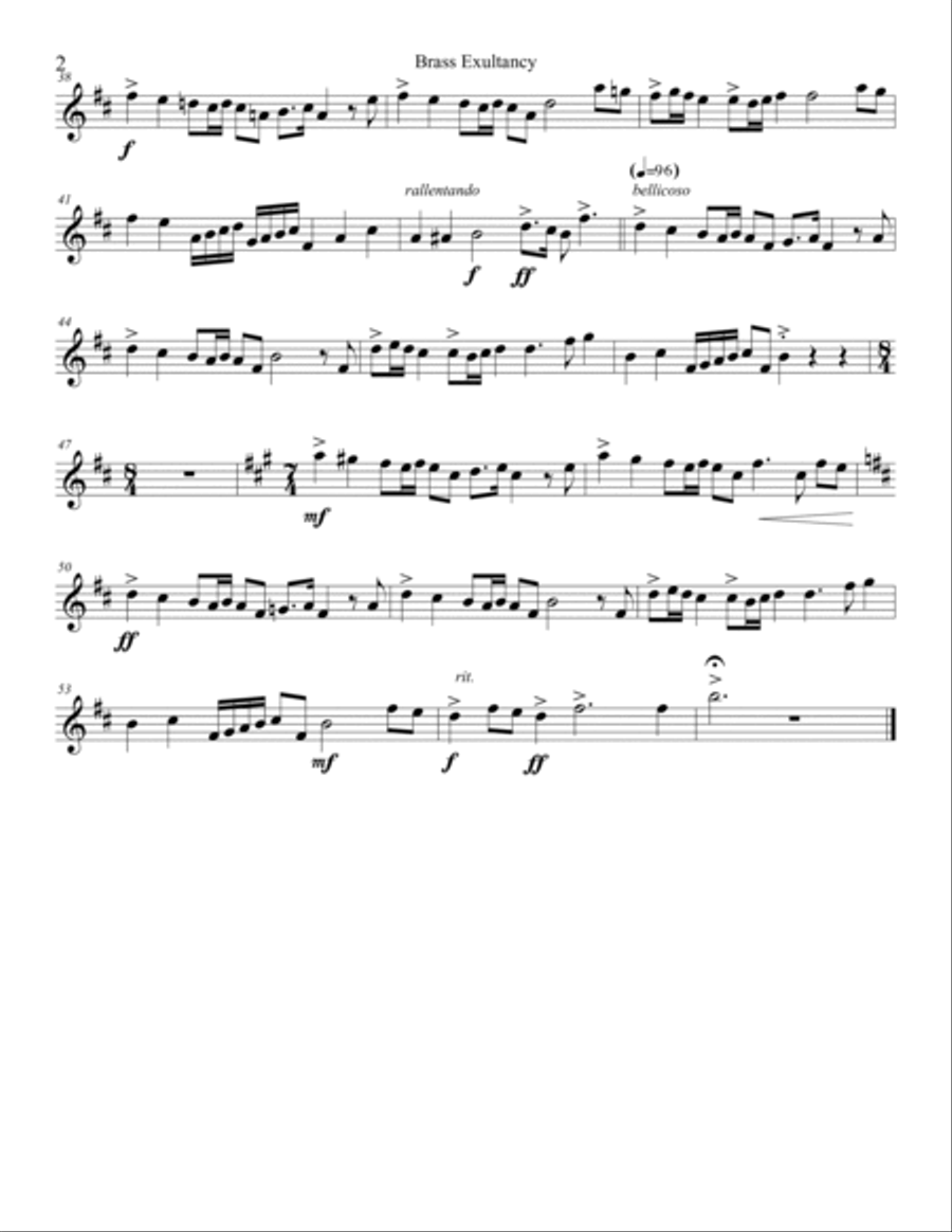 Brass Exultancy Brass Ensemble scores gallery preview page 3