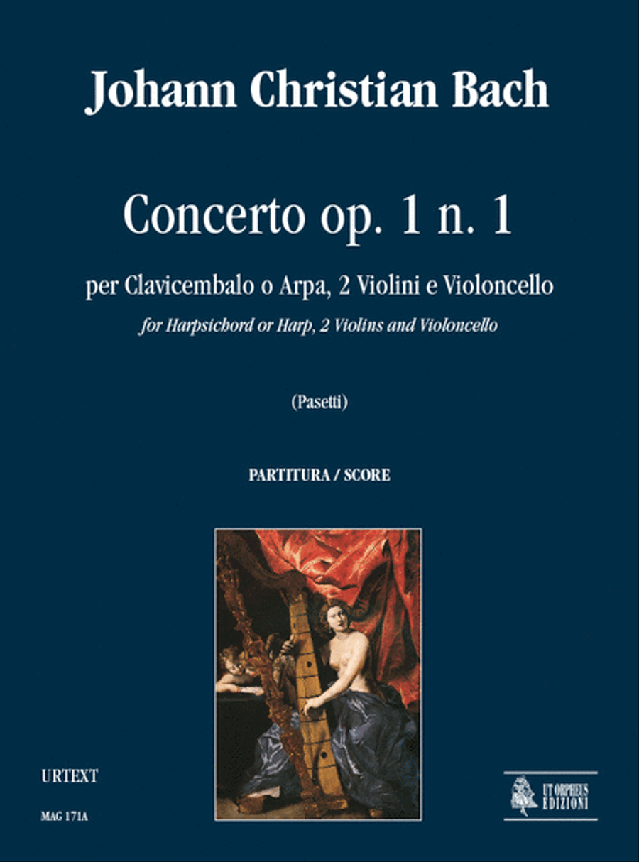 Concerto Op. 1 No. 1 for Harpsichord or Harp, 2 Violins and Violoncello Orchestra scores gallery preview page 1