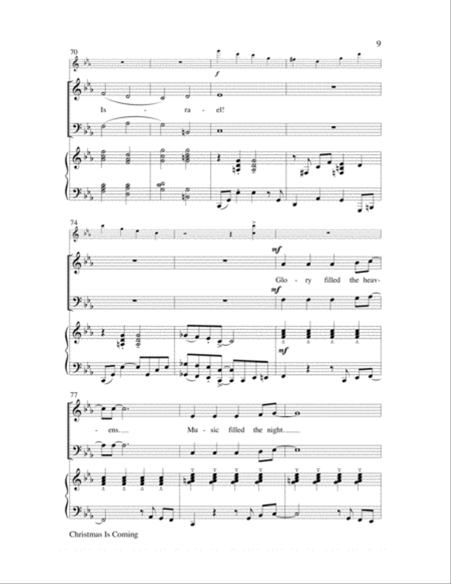 Christmas Is Coming Christmas Is Coming Choir scores gallery preview page 9