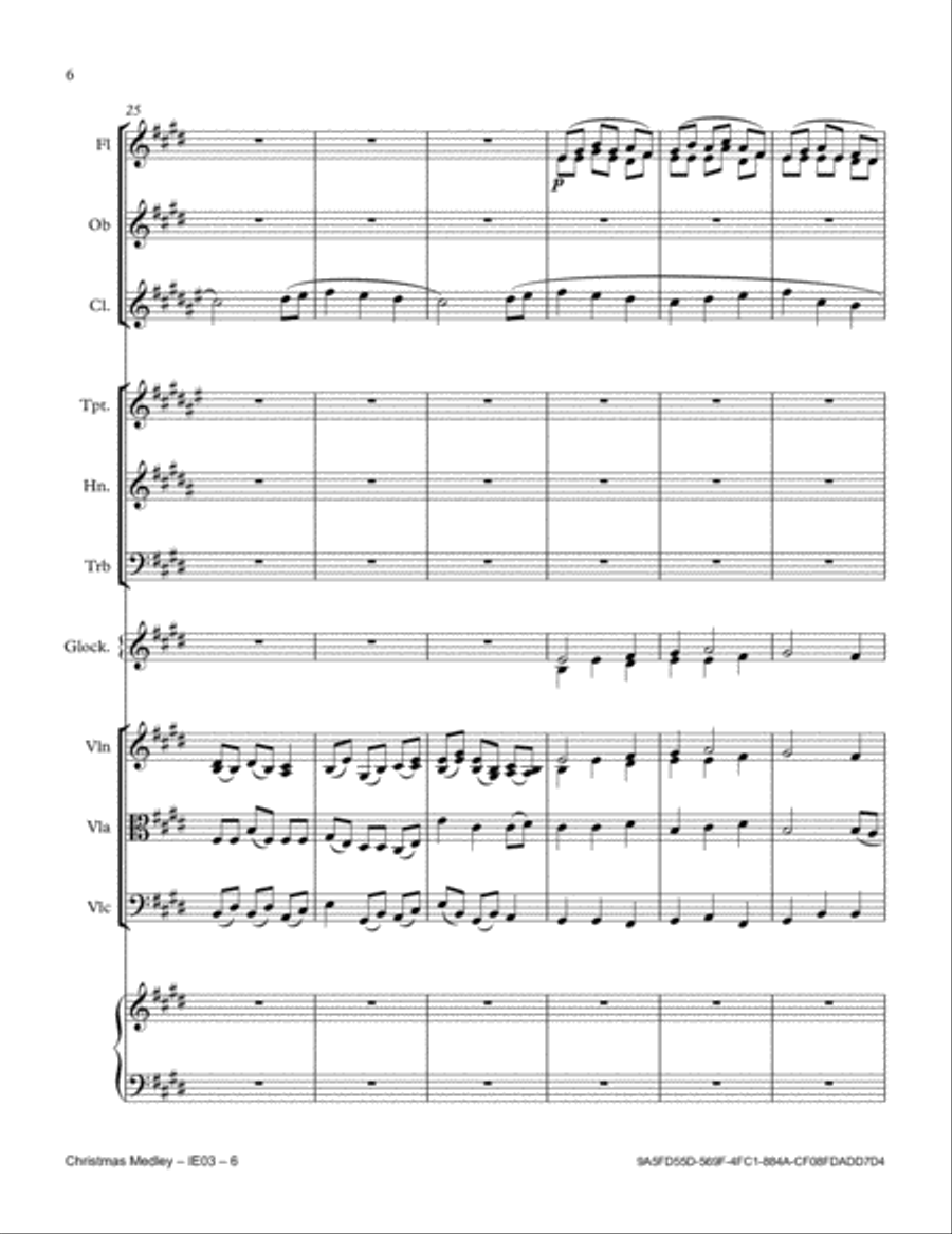 Christmas Medley Full Orchestra scores gallery preview page 6