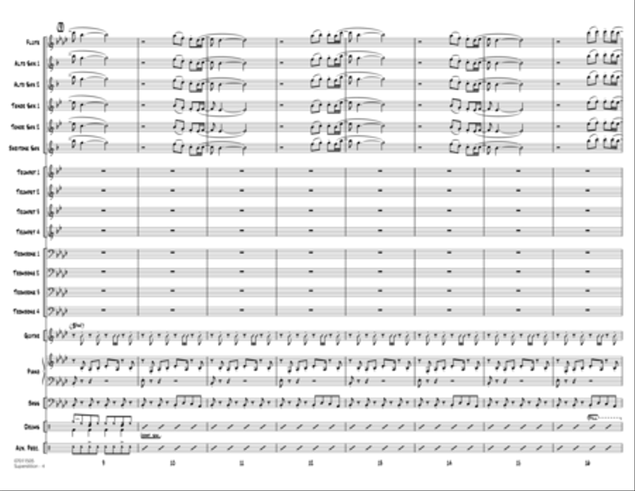 Superstition - Full Score Jazz Ensemble scores gallery preview page 4