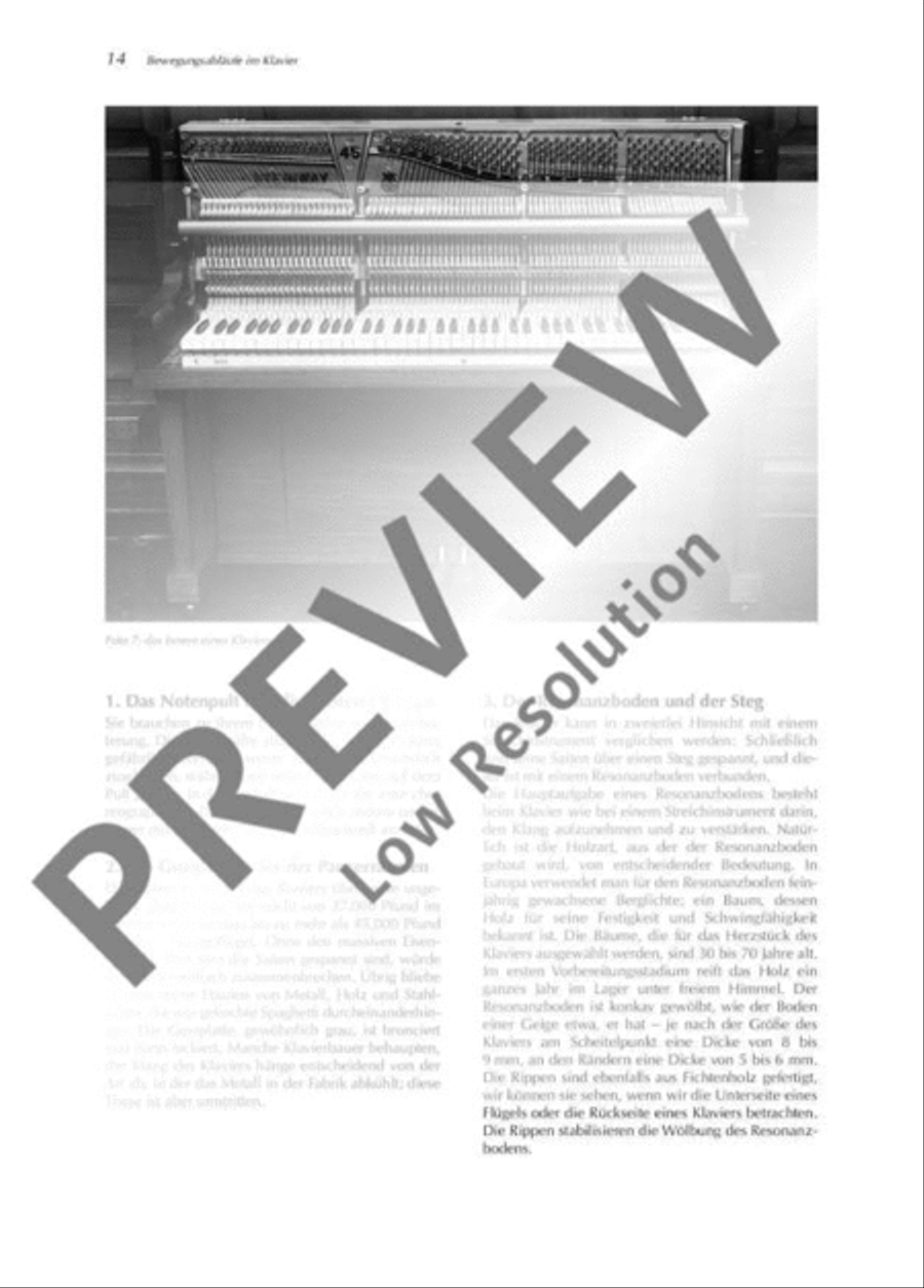 Klavier-Choreographie Piano Solo scores gallery preview page 15
