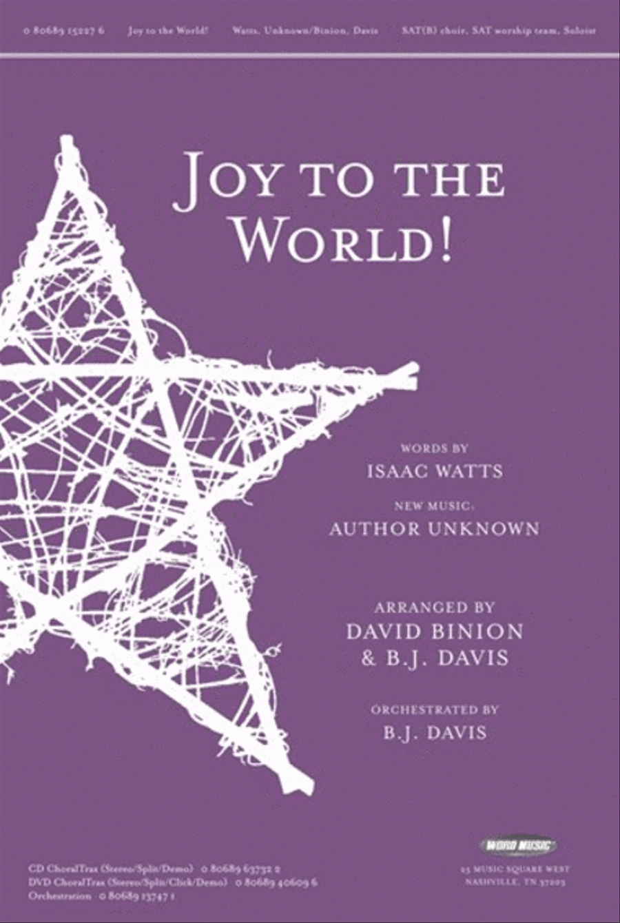Joy To The World - Cd Choral Trax