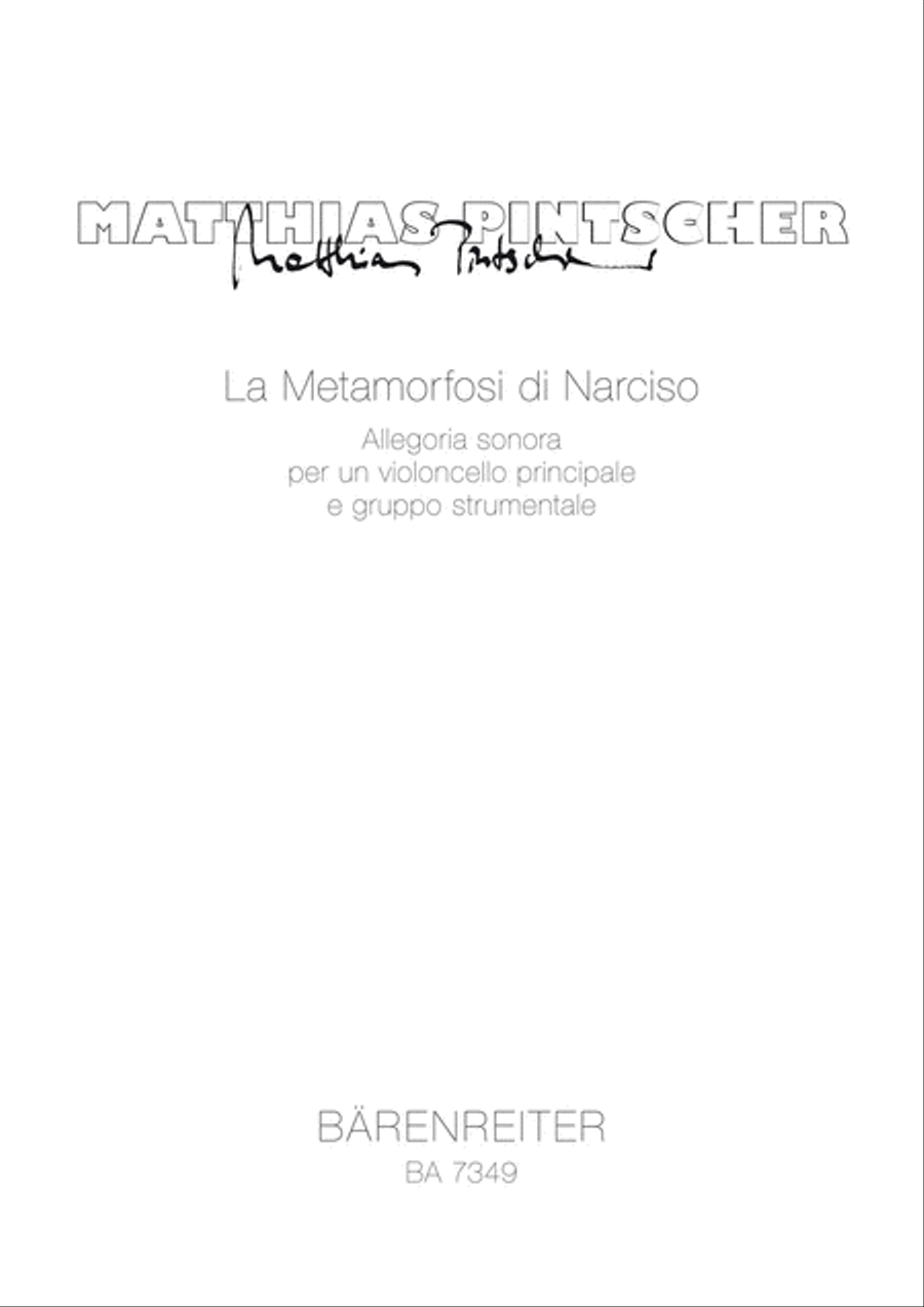 Book cover for La Metamorfosi di Narciso (1992)