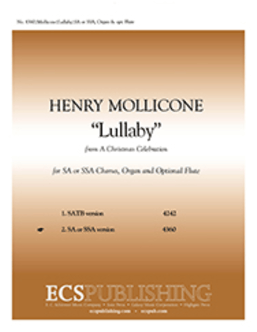 A Christmas Celebration: Lullaby 3-Part scores gallery preview page 1