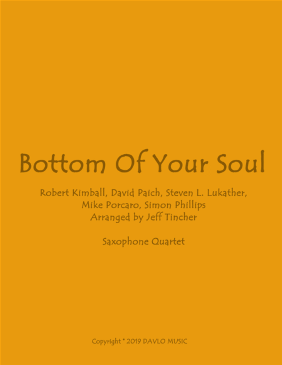 Bottom Of Your Soul Woodwind Quartet scores gallery preview page 1