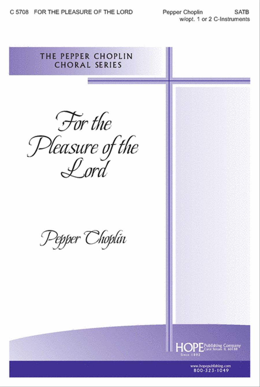 For the Pleasure of the Lord 4-Part scores gallery preview page 1