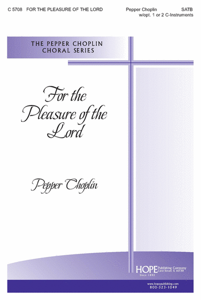 For the Pleasure of the Lord image number null