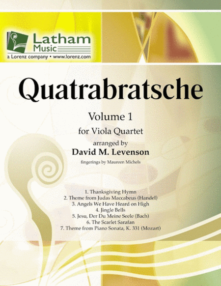 Quatrabratsche Vol 1 Arr Levenson 4Vla Sc/Pts