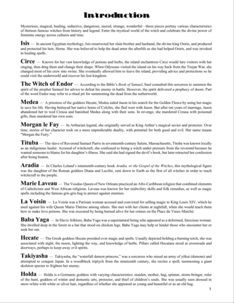 13 Witches - Complete Album Piano Solo scores gallery preview page 3