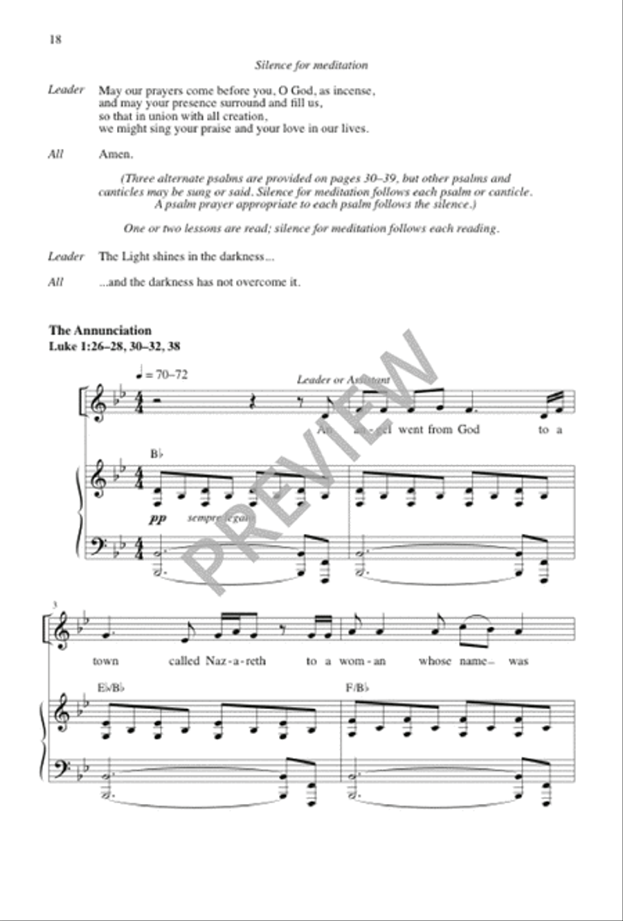 Holden Evening Prayer - Vocal / Keyboard edition 2-Part scores gallery preview page 20