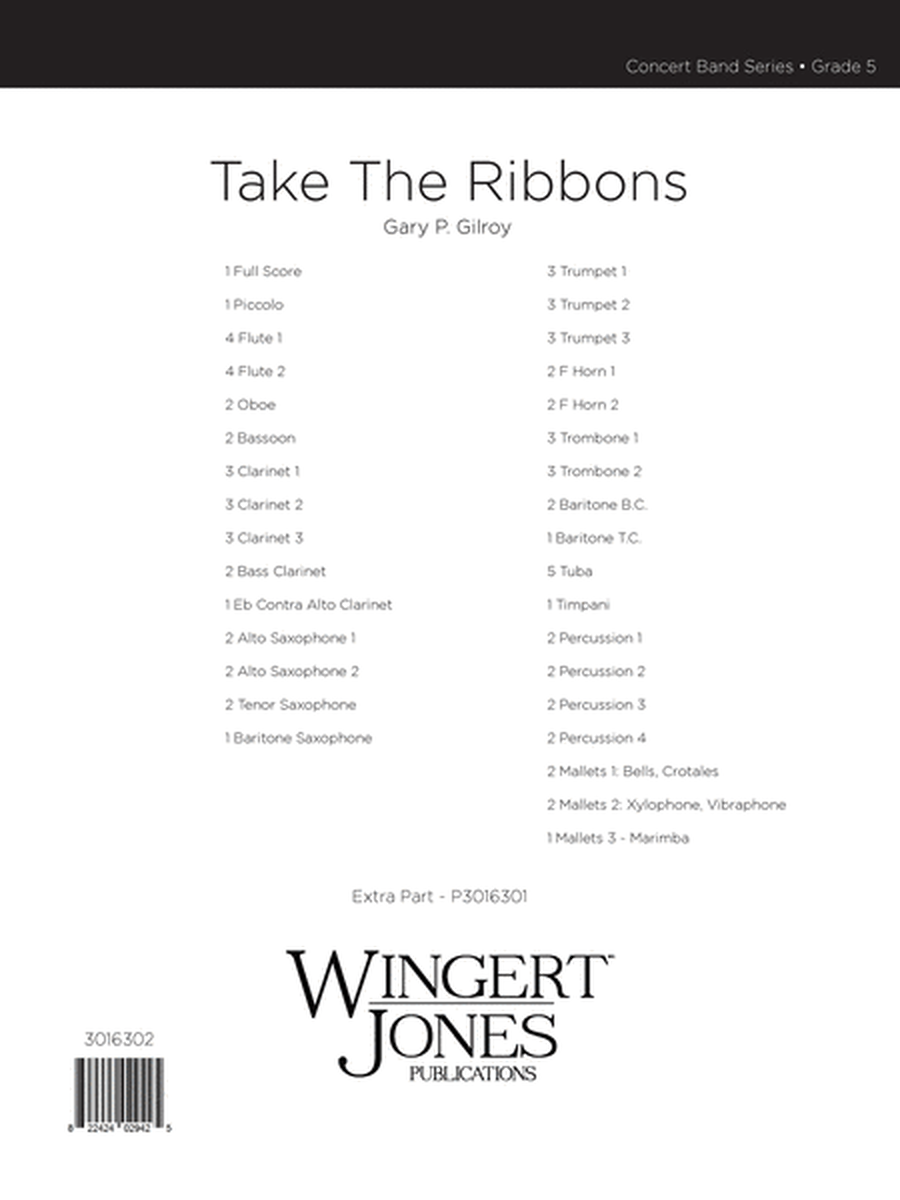 Take the Ribbons - Full Score image number null