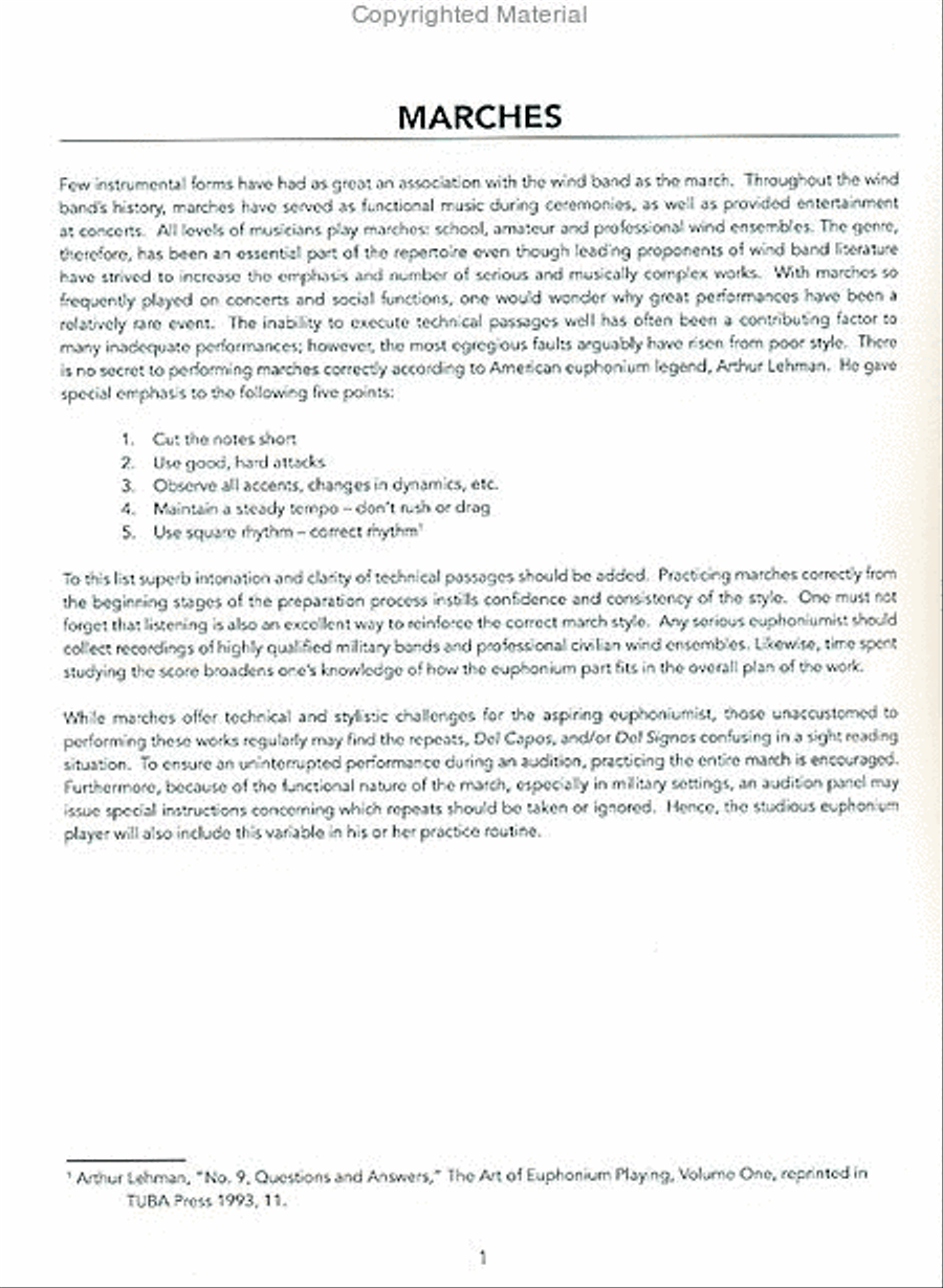 A Practical Guide to Wind Band Excerpts for the Euphonium Concert Band scores gallery preview page 4