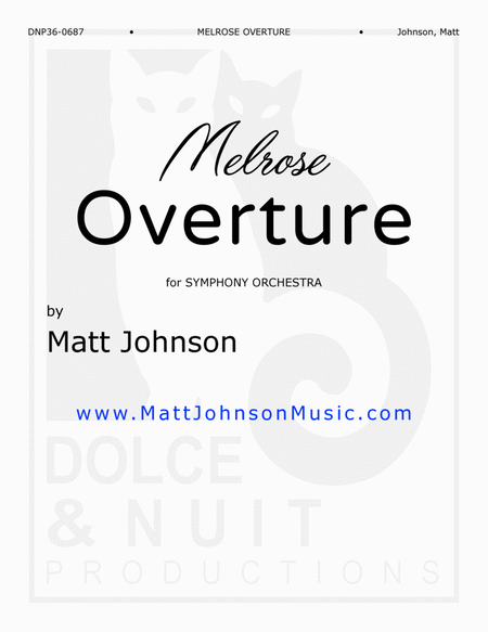 Melrose Overture • Conductor Score and Parts • Matt Johnson image number null