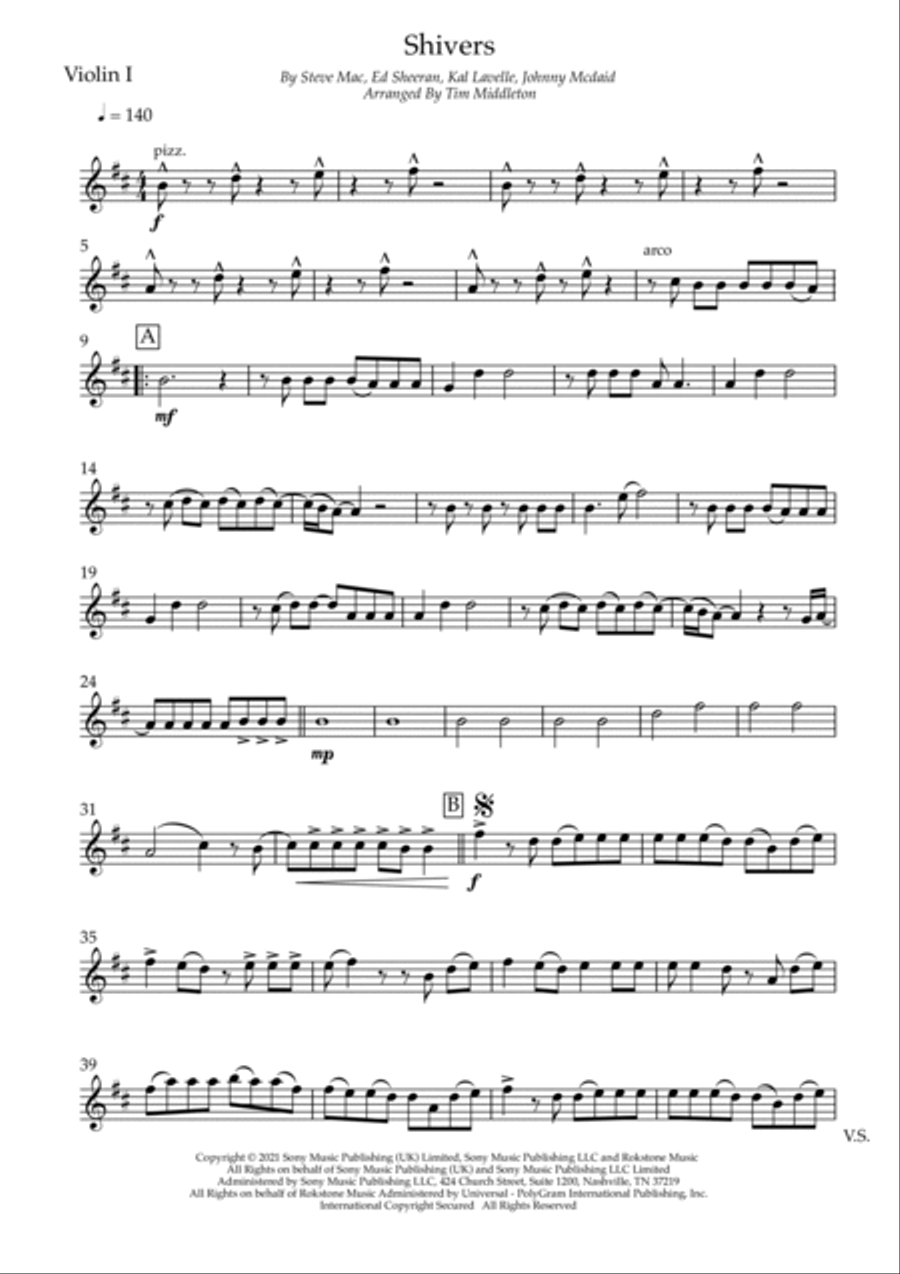 Shivers String Quartet scores gallery preview page 2