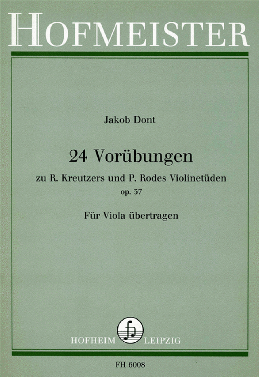 24 Vorübungen für Violine, op. 37 Violin scores gallery preview page 1