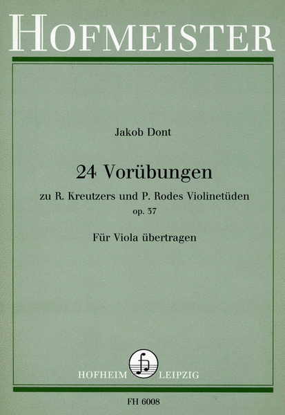 24 Vorubungen fur Violine, op. 37