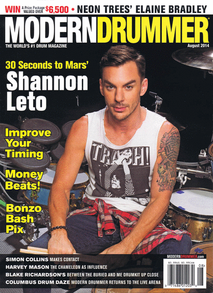 Modern Drummer Magazine August 2014