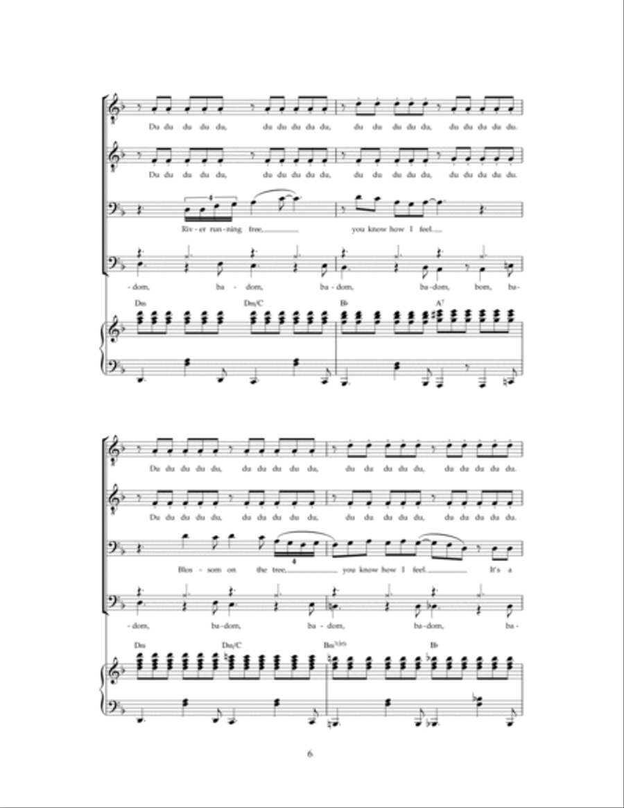 Feeling Good Feeling Good TTBB scores gallery preview page 6